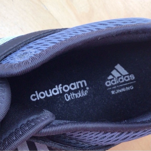 Adidas ortholite cloudfoam running shoes blue black grey pink lightweight size 7 - Picture 10 of 15